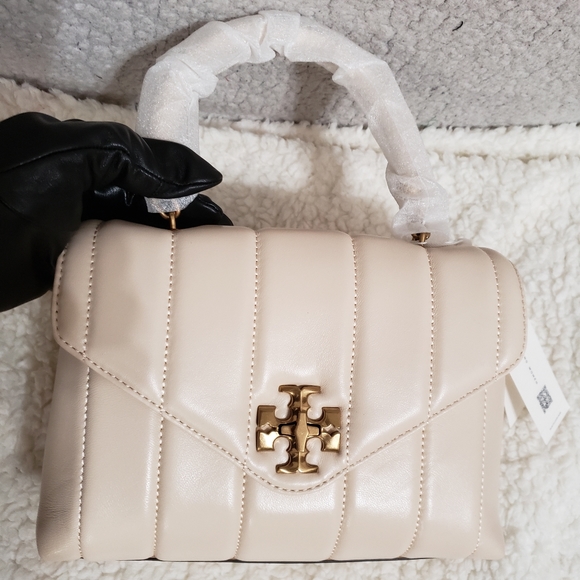 Tory Burch Small Kira Leather Top Handle Satchel - Picture 10 of 13